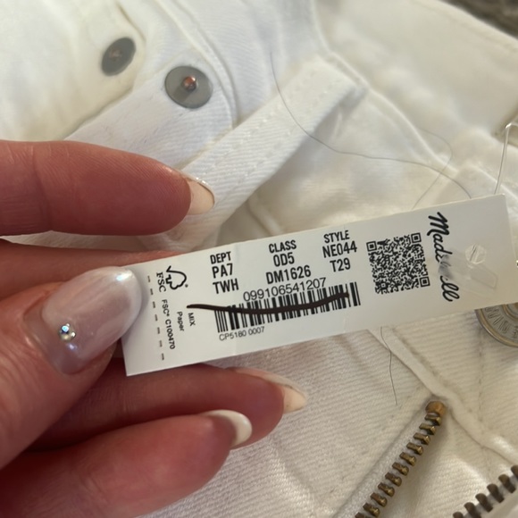 The Tall Mid-Rise Perfect Vintage Straight Jean in Tile White - Picture 8 of 8